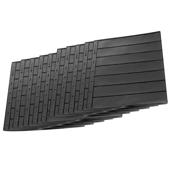 10 Sheets 7 Binder Hole Double Sided Stamp Album Collection Holder Black Pvc Albums & Refills