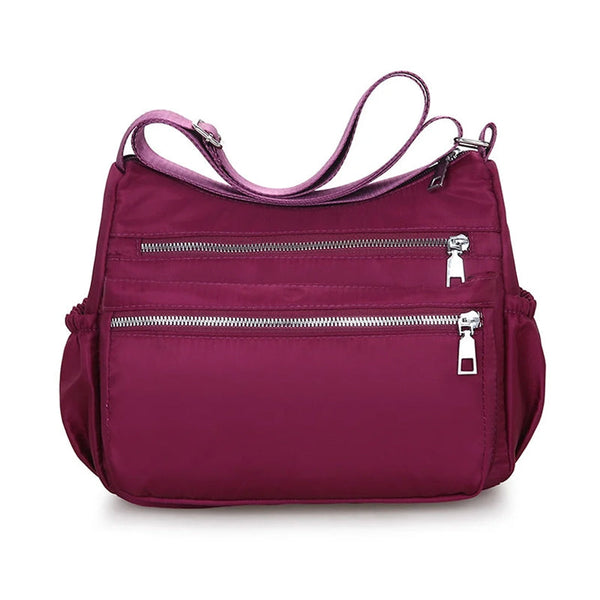 Waterproof Multi Pocket Nylon Womens Shoulder Cross Body Messenger Travel Handbag Women's Bags & Handbags