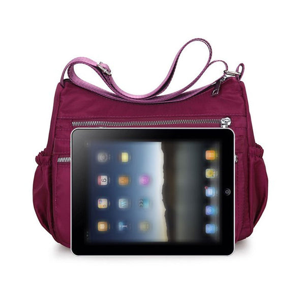 Waterproof Multi Pocket Nylon Womens Shoulder Cross Body Messenger Travel Handbag Women's Bags & Handbags