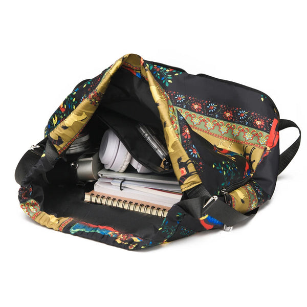 Foldable Drawstring Large Capacity Travel And Sports Backpack Waterproof Nylon M Drawstring Bags