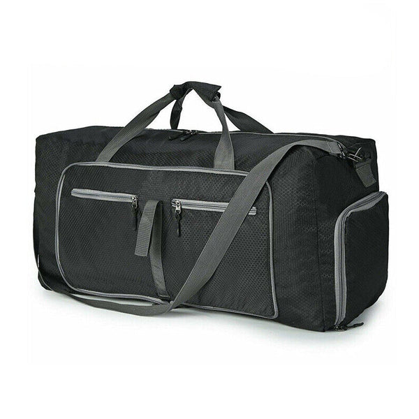 70L Large Capacity Foldable Waterproof Duffel And Travel Bag With Canvas Shoes Daypacks