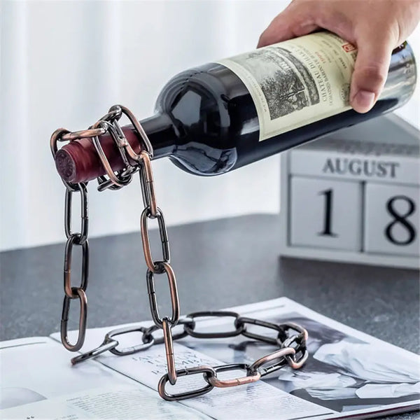 Magic Floating Wine Unique Link Chain Rack For Airborne Racks