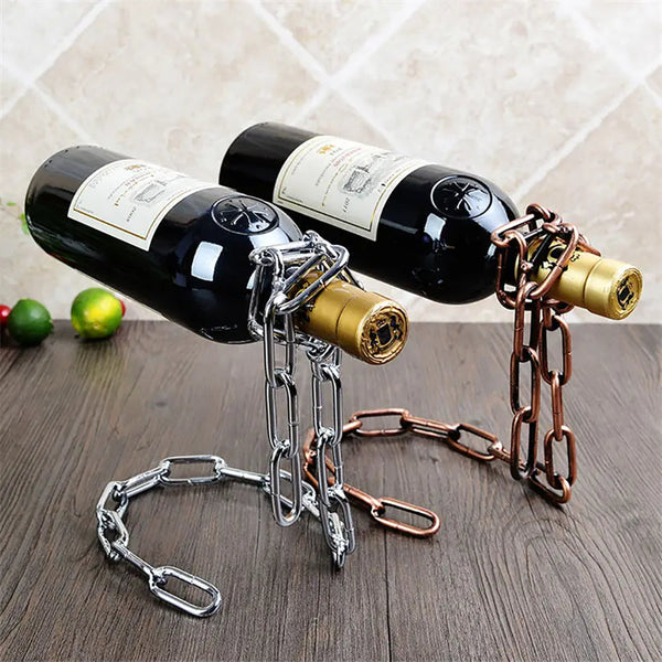 Magic Floating Wine Unique Link Chain Rack For Airborne Racks