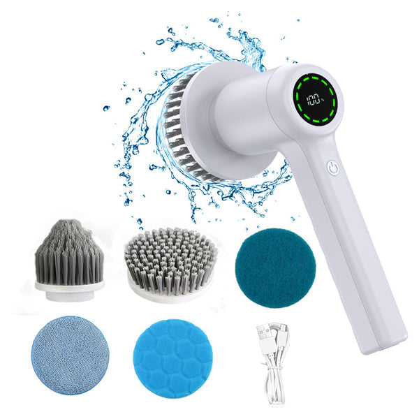Cordless Electric Spin Scrubber Multifunctional Cleaning Brush Usb Rech Cleaning Brushes