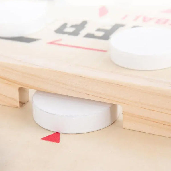 Natural Wood 2 Player Sling Puck Game Interactive Chess Toy Board Other Games