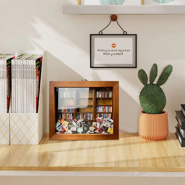 Anxiety Bookshelf Stress Relief Sensory Desk Toy With Miniature Squeezable Stress Relievers