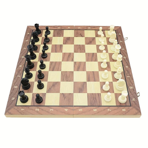 Folding Wooden Chess Gaming Set