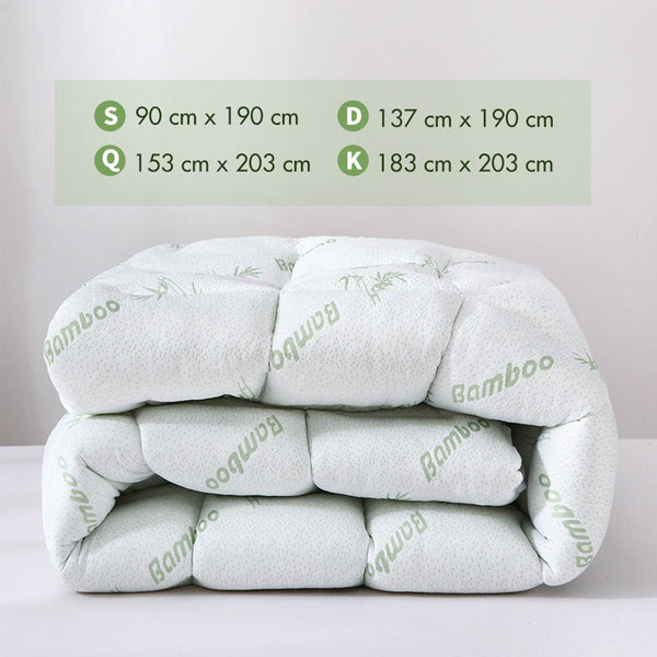 Thick And Breathable Natural Bamboo Mattress Topper Soft Quilted Bed Protector Mattress Toppers & Protectors