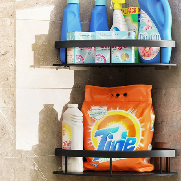 2Pcs Bathroom Corner Shower Shelf Shampoo Soap Holder Rack Storage Organizer Caddy Shower Shelves & Organisers