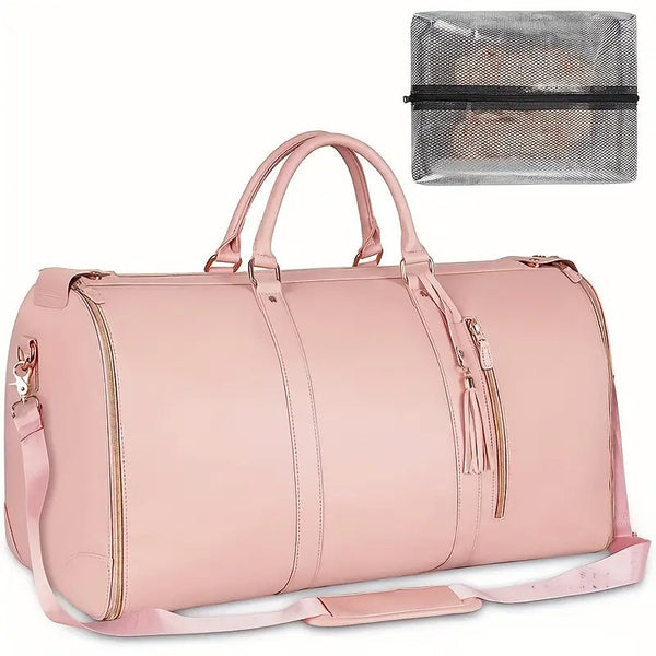 2 Inch 1 Hanging Suitcase Convertible Carry On Leather Garment Bag For Travel Suitcases