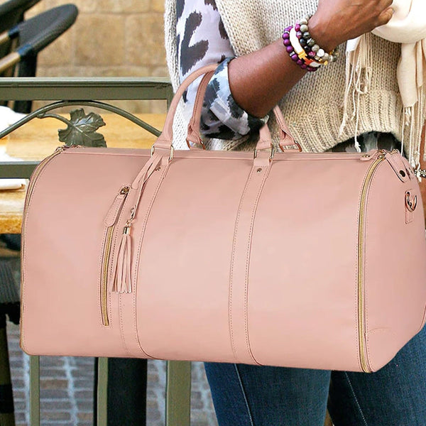 2 Inch 1 Hanging Suitcase Convertible Carry On Leather Garment Bag For Travel Suitcases