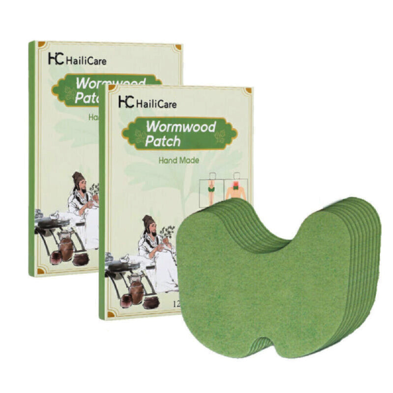 12/24 Count Warming Wormwood Herbal Plaster Heat Patches For Knees Back Neck Shoulder Other Natural Remedies