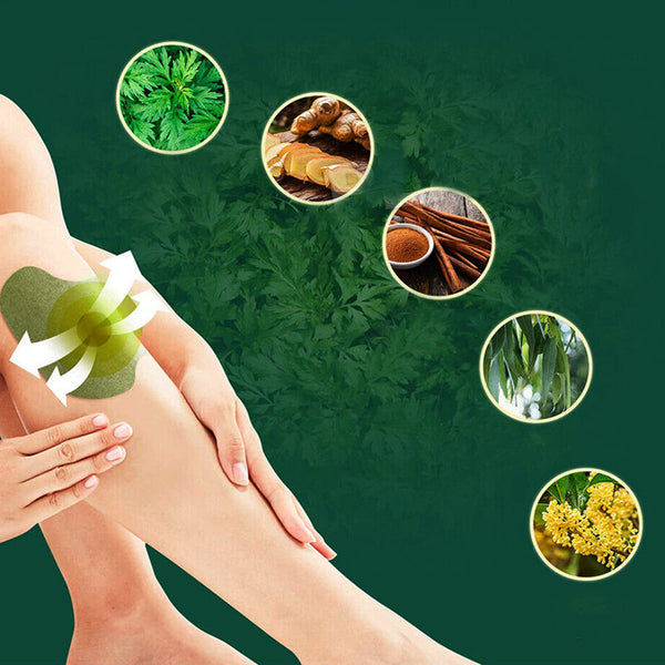 12/24 Count Warming Wormwood Herbal Plaster Heat Patches For Knees Back Neck Shoulder Other Natural Remedies