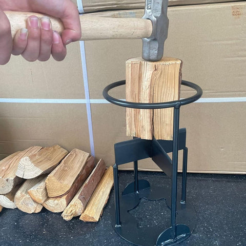 Durable Manual Firewood Splitter Heavy Duty Manganese Steel Log Holder Log Splitters