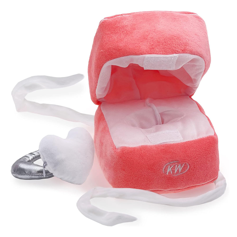 Veile Studios Romantic Couples Toy Hide Surprise Oversized Ring Sets Plush Love Box Jewellery Holders & Organisers