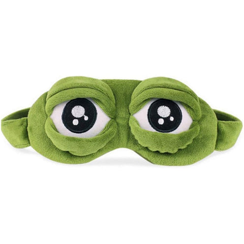 Cute Contoured Blackout Frog 3D Sleep Eye Mask For Sleeping