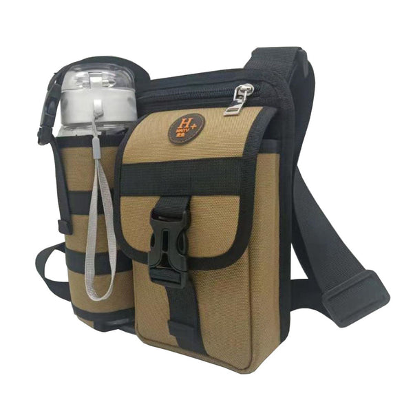 Waterproof Camping Wear Resistant Chest Crossbody Sling Shoulder Bags With Bottle Holder