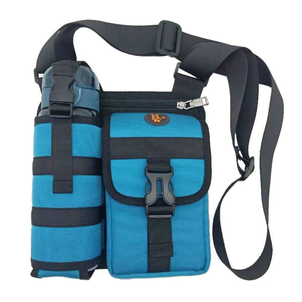 Waterproof Camping Wear Resistant Chest Crossbody Sling Shoulder Bags With Bottle Holder