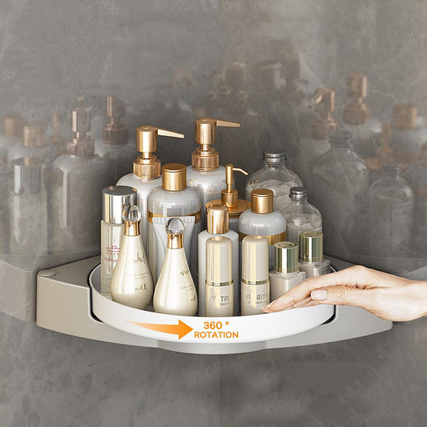 Bath Caddies & Trays 360 Degree Rotate Shower Caddy Corner Lazy Susan Organizer Turntable Maximize