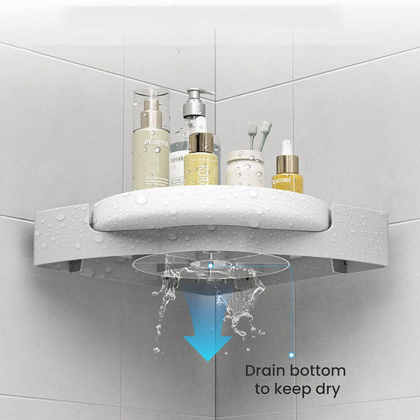 Bath Caddies & Trays 360 Degree Rotate Shower Caddy Corner Lazy Susan Organizer Turntable Maximize