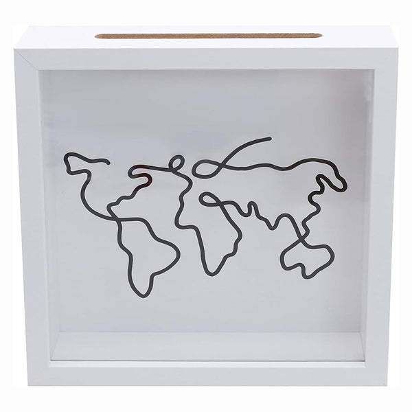 Adventure Archive Box Wood Frame Travel Tickets Keepsakes Storage Photo Frames