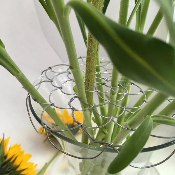 Floral Décor 3 Pack Wire Flower Arranging Tool Reusable Bendable Grid Stainless Steel