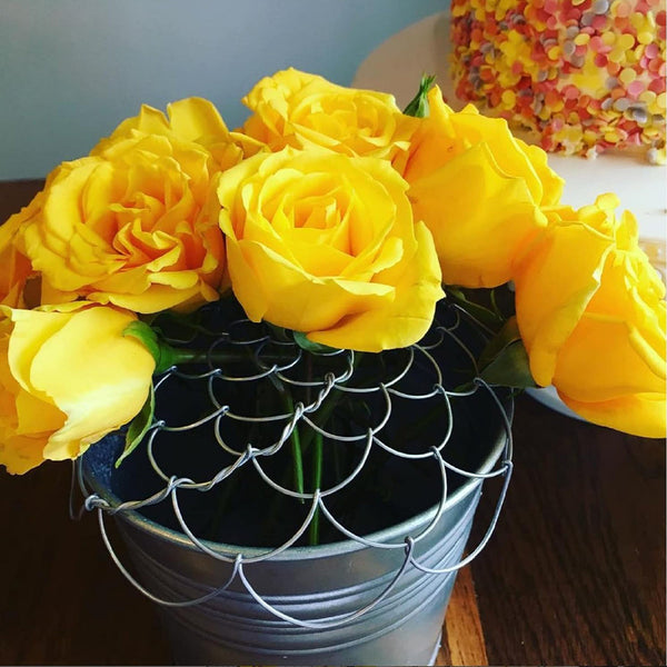 Floral Décor 3 Pack Wire Flower Arranging Tool Reusable Bendable Grid Stainless Steel