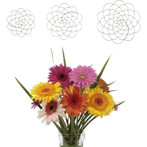 Floral Décor 3 Pack Wire Flower Arranging Tool Reusable Bendable Grid Stainless Steel