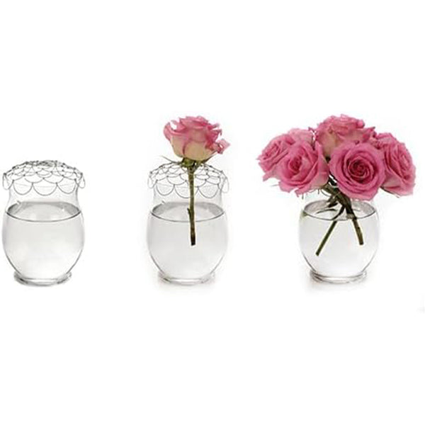 Floral Décor 3 Pack Wire Flower Arranging Tool Reusable Bendable Grid Stainless Steel