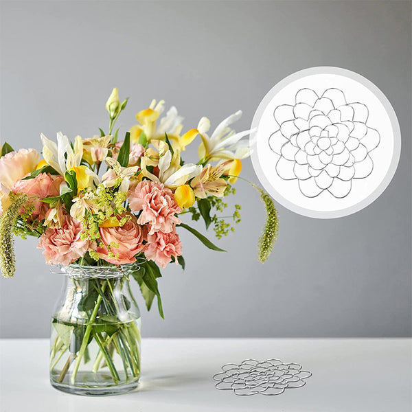 Floral Décor 3 Pack Wire Flower Arranging Tool Reusable Bendable Grid Stainless Steel