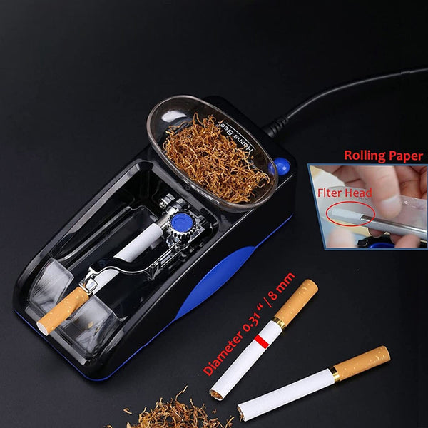 Electric Automatic Cigarette Rolling Machine Blue Novelty