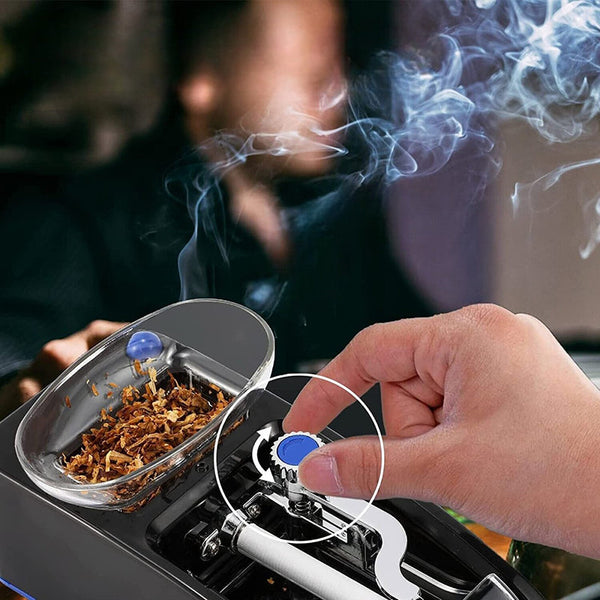 Electric Automatic Cigarette Rolling Machine Blue Novelty