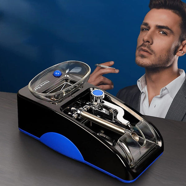 Electric Automatic Cigarette Rolling Machine Blue Novelty