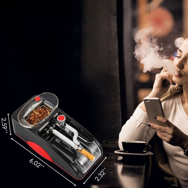 Electric Automatic Cigarette Rolling Machine Red Novelty