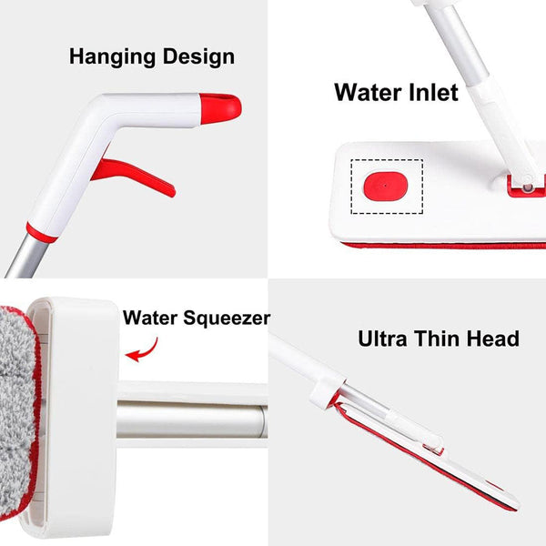 Self Wringing Microfiber Spray Flat Mop For Kitchen Wood Ceramic Tiles Floor Cleaning Mops Brooms & Scrubbers