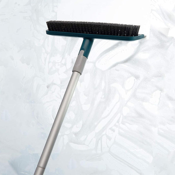 2 In 1 Function Floor Scrub Brush With Soft Scrape Mops Brooms & Scrubbers