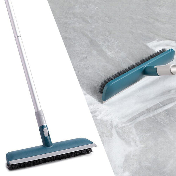 2 In 1 Function Floor Scrub Brush With Soft Scrape Mops Brooms & Scrubbers