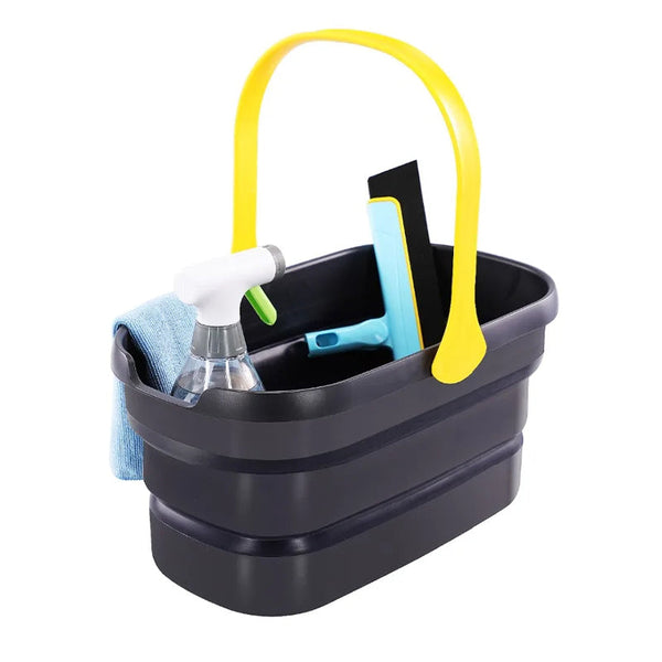 Collapsible Plastic Mop Washing Bucket Fit Sponge Flat Cotton Mops Brooms & Scrubbers