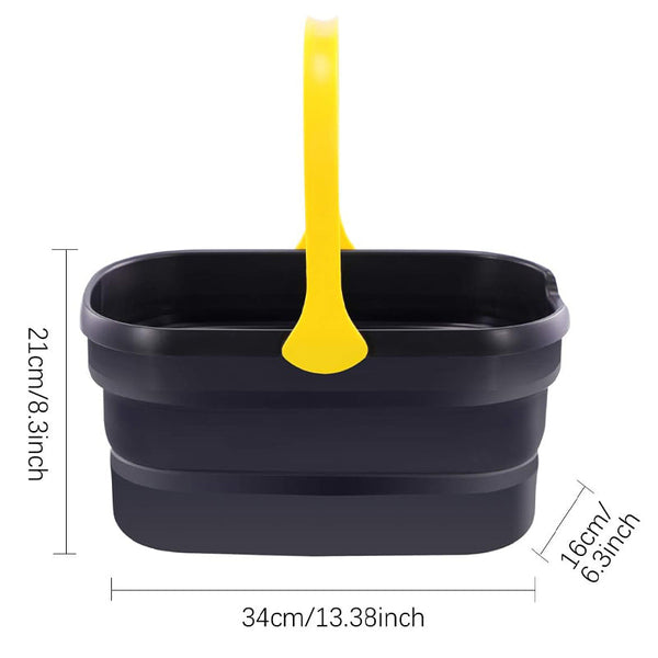 Collapsible Plastic Mop Washing Bucket Fit Sponge Flat Cotton Mops Brooms & Scrubbers