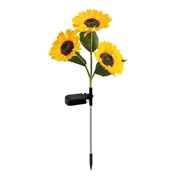 Waterproof Led Solar Sunflower Stake Lights For Garden Dco Landscape & Walkway Lights