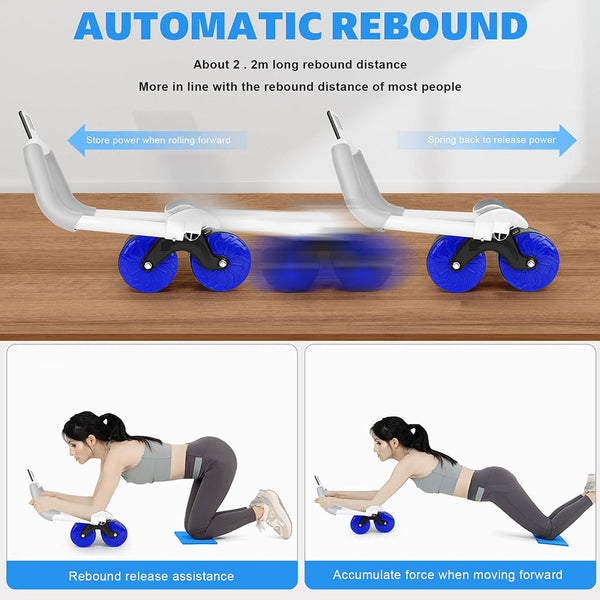 Automatic Rebound Abdominal Wheel With Elbow Support Abdominal Machines