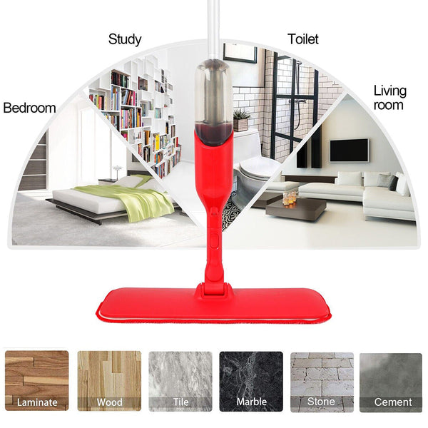 Microfiber Spray Mop For Wood Floor Cleaning Mops Brooms & Scrubbers