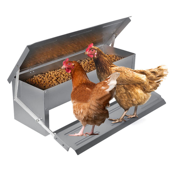Heavy Large 5Kg Treadle Automatic Farm Poultry Feeder Kit Pet Chicken Supplies
