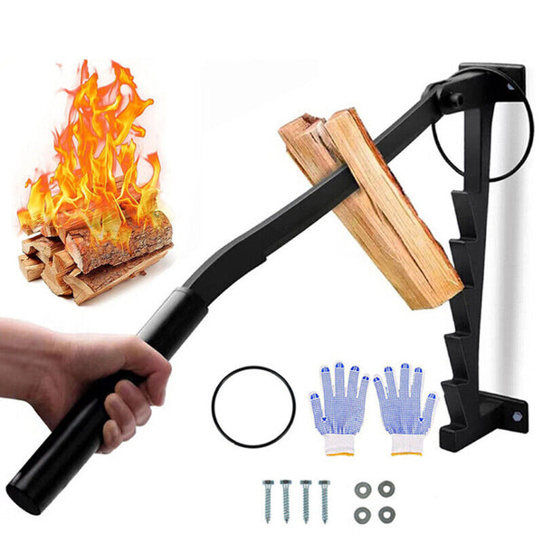 Wall Mounted High Carbon Steel Manual Fire Wood Cutter Log Splitters