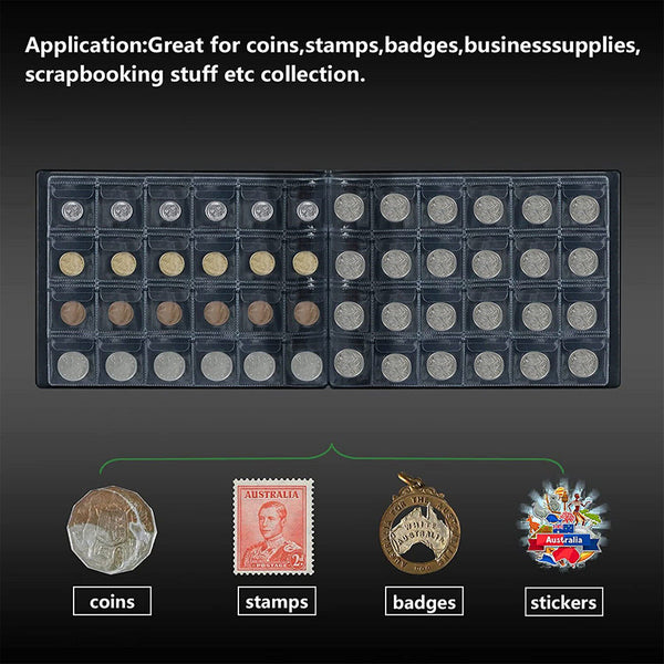 2X 240 Coins Australian Storage Book Collection Folder Coin Holders