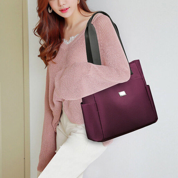Waterproof Large Capacity Lightweight Nylon Shoulder Tote Bag Women's Bags & Handbags