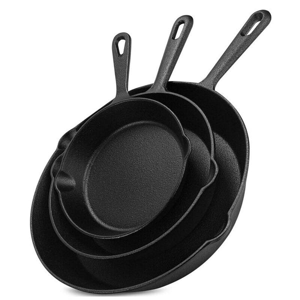 3 Piece Set Kitchen Cookware Fried Egg Pan Frying & Grill Pans
