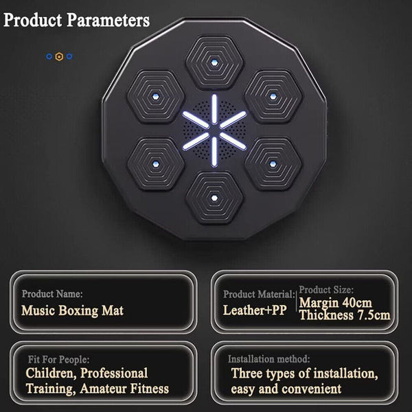 Smart Wall Mounted Boxing Training Music Target Punching Bags