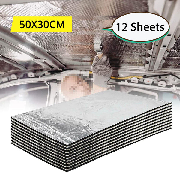 Heat Sound Deadening Insulation Mat Deadener Pad Car Auto Shield Cover Available 3 Sizes Floor Mats Carpets