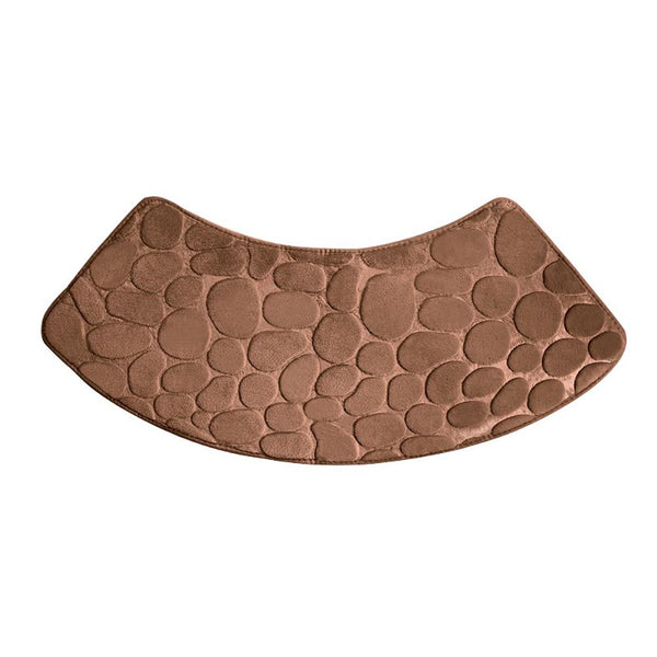 Bath Mats Rugs & Toilet Covers Quick Dry Water Absorbent Shower Carpet With Cobblestone Pattern